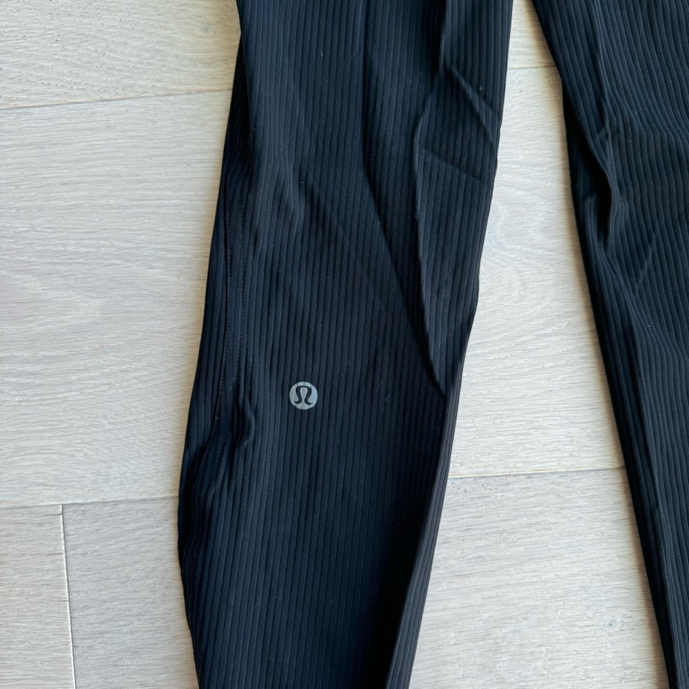 Lululemon Black Ribbed Leggings